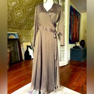 Silky wrap dress by L.K.Bennett, Kate Middleton’s favorite designer.